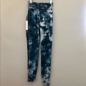 Young fabulous and broke blue tie dye joggers